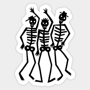 Skeletons | Skeleton Bones | Hiding Out | Jon Cryer Sticker